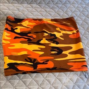 Zumiez ORANGE CAMO TUBETOP